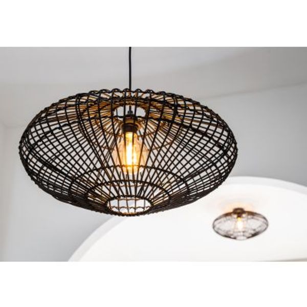 Lucide MAGALI - Hanglamp - Ø 56 cm - 1xE27 - Zwart