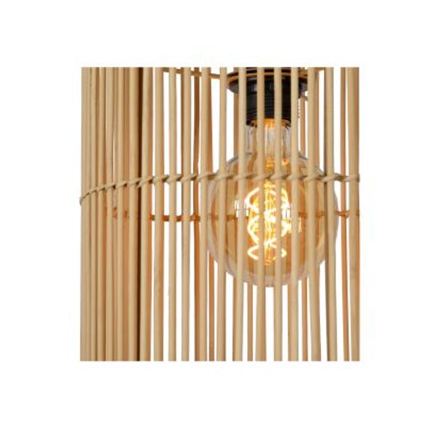 Lucide JANTINE - Hanglamp - Ø 26 cm - 1xE27 - Licht hout