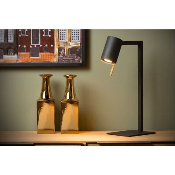 Lucide LESLEY - Bureaulamp - 1xGU10 - Zwart