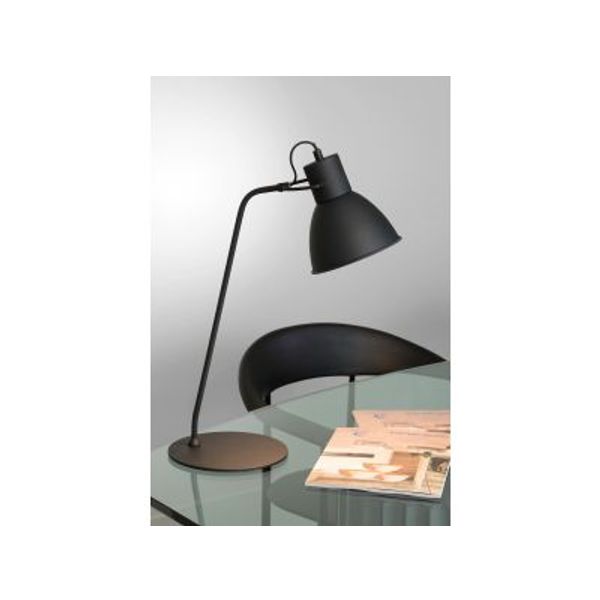 Lucide SHADI - Bureaulamp - Ø 20 cm - 1xE14 - Zwart