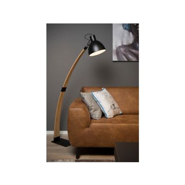 Lucide CURF - Leeslamp - 1xE27 - Zwart