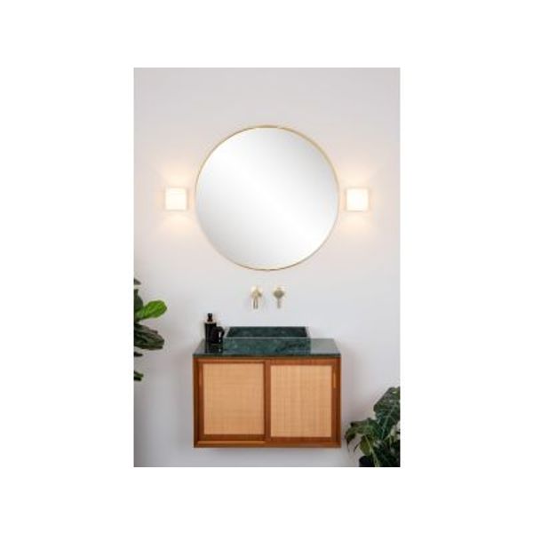 Lucide JELTE - Wandlamp Badkamer - Ø 12 cm - 1xG9 - IP44 - Zwart