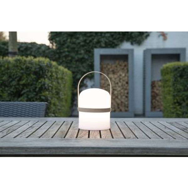 Lucide JOE - Tafellamp Buiten - Ø 14,5 cm - LED Dimb. - 1x3W 2800K - IP44 - Wit