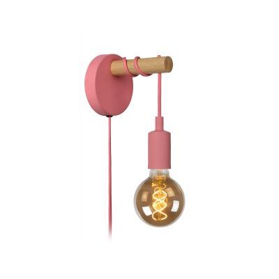 POLA - Wandlamp Kinderkamer - Ø 12 cm - 1xE27 - Roze  Lucide