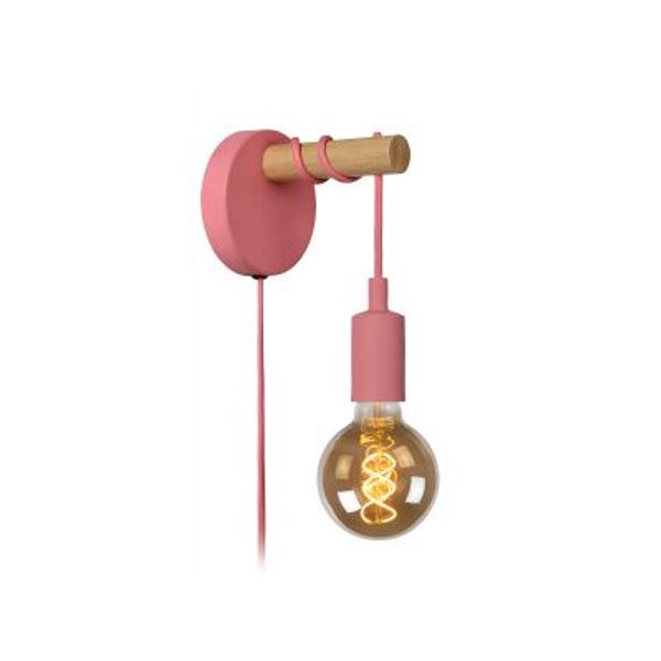 Lucide POLA - Wandlamp Kinderkamer - Ø 12 cm - 1xE27 - Roze