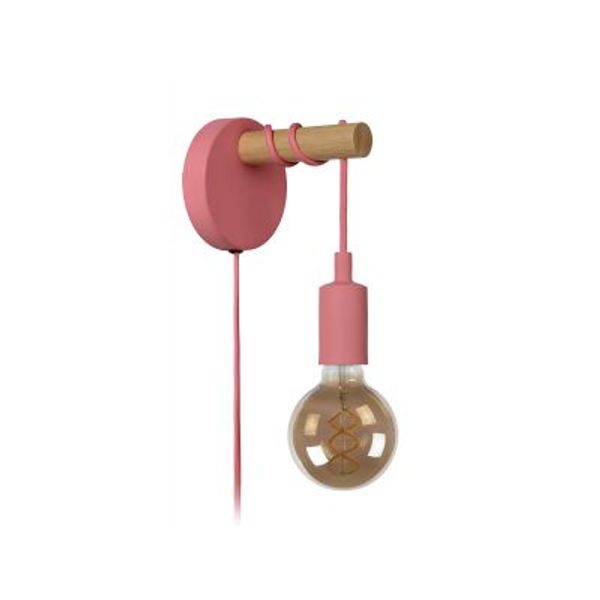 Lucide POLA - Wandlamp Kinderkamer - Ø 12 cm - 1xE27 - Roze