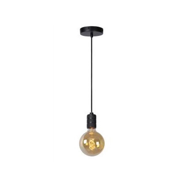 Lucide JOVA - Hanglamp - Ø 4,6 cm - 1xE27 - Zwart