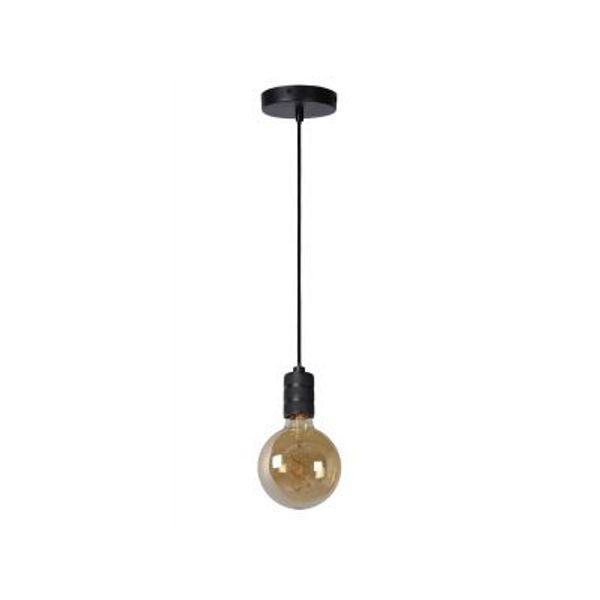 Lucide JOVA - Hanglamp - Ø 4,6 cm - 1xE27 - Zwart