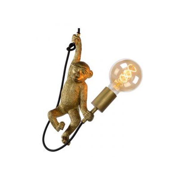 Lucide EXTRAVAGANZA CHIMP - Hanglamp - Ø 18 cm - 1xE27 - Zwart