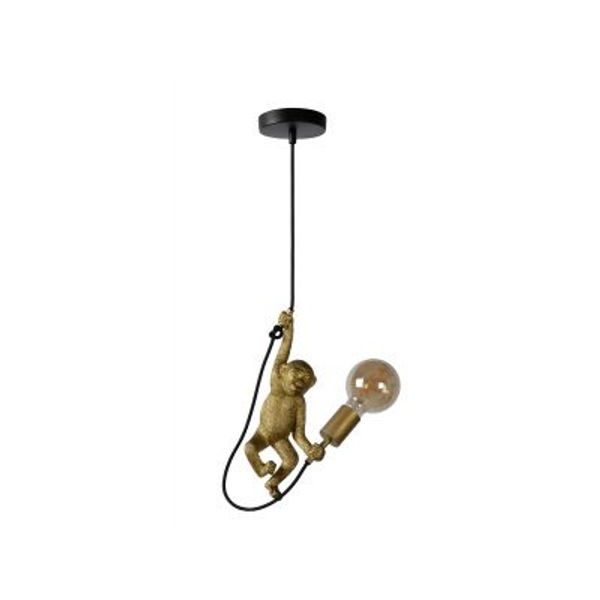 Lucide EXTRAVAGANZA CHIMP - Hanglamp - Ø 18 cm - 1xE27 - Zwart