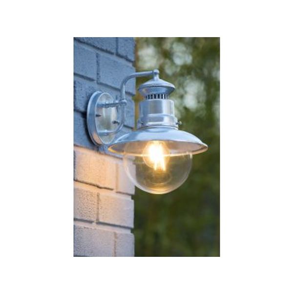 Lucide FIGO - Wandlamp Buiten - Ø 21,3 cm - 1xE27 - IP44 - Zink