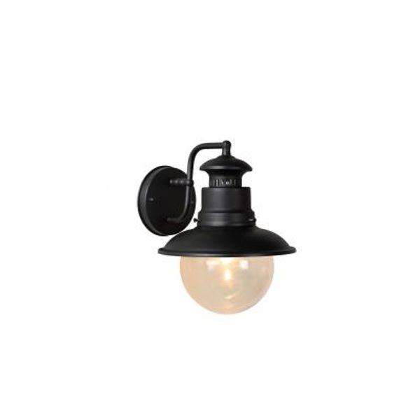 Lucide FIGO - Wandlamp Buiten - Ø 21,3 cm - 1xE27 - IP44 - Zwart