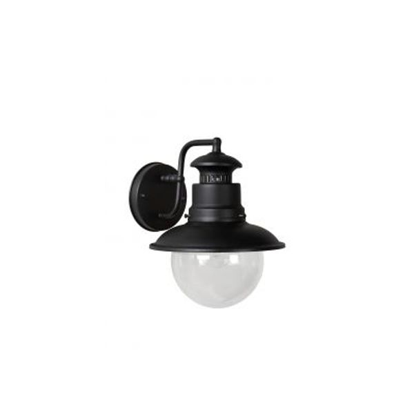 Lucide FIGO - Wandlamp Buiten - Ø 21,3 cm - 1xE27 - IP44 - Zwart