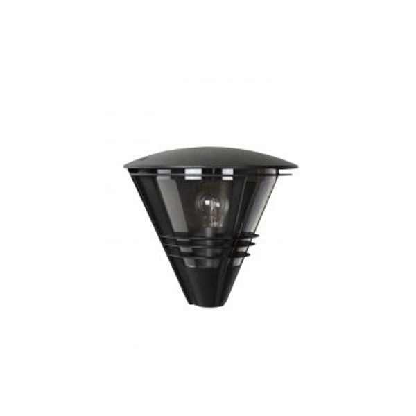 Lucide LIVIA - Wandlamp Buiten - 1xE27 - IP44 - Zwart