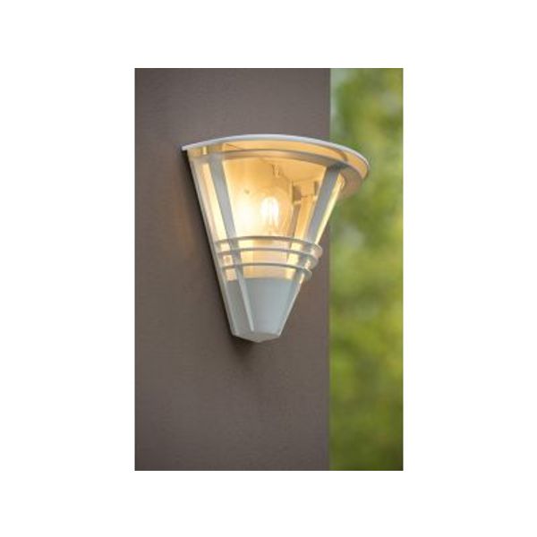 Lucide LIVIA - Wandlamp Buiten - 1xE27 - IP44 - Wit