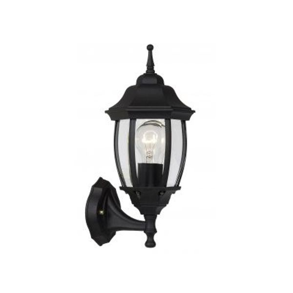 Lucide TIRENO - Wandlamp Buiten - 1xE27 - IP44 - Zwart