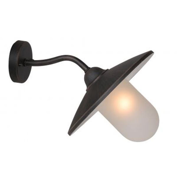 Lucide ARUBA - Wandlamp Buiten - Ø 30 cm - 1xE27 - IP44 - Roest bruin