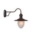 Lucide ARUBA - Wandlamp Buiten - Ø 25 cm - 1xE27 - IP44 - Roest bruin