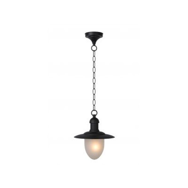 Lucide ARUBA - Hanglamp Buiten - Ø 25 cm - 1xE27 - IP44 - Zwart