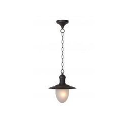 Lucide ARUBA - Hanglamp Buiten - Ø 25 cm - 1xE27 - IP44 - Roest bruin