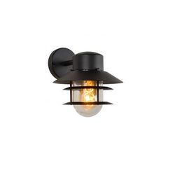 Lucide ZICO - Wandlamp Buiten - Ø 21,8 cm - 1xE27 - IP44 - Zwart