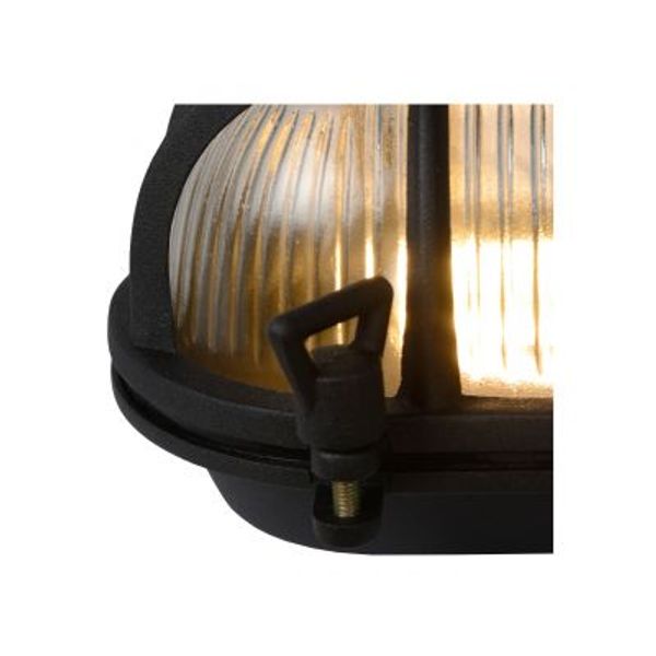 Lucide DUDLEY - Wandlamp Buiten - 1xE27 - IP65 - Zwart