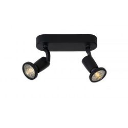 Lucide JASTER-LED - Plafondspot - LED - GU10 - 2x5W 2700K - Zwart