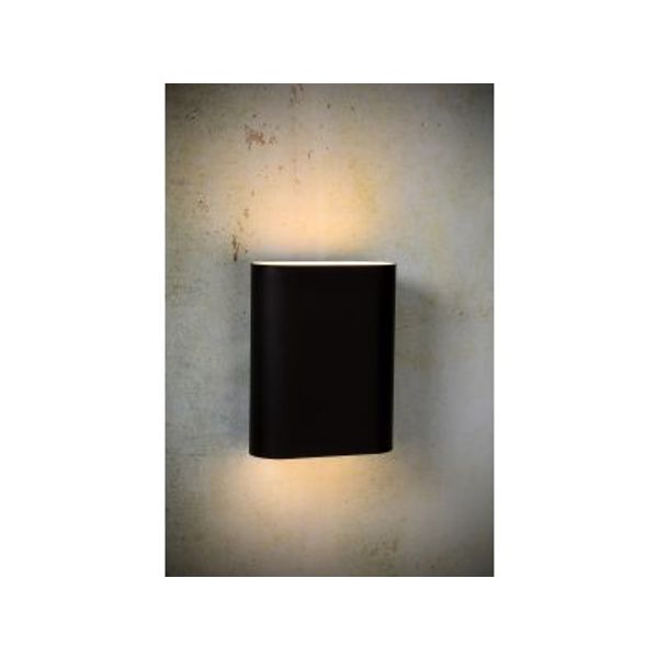 Lucide OVALIS - Wandlamp - 2xE14 - Zwart