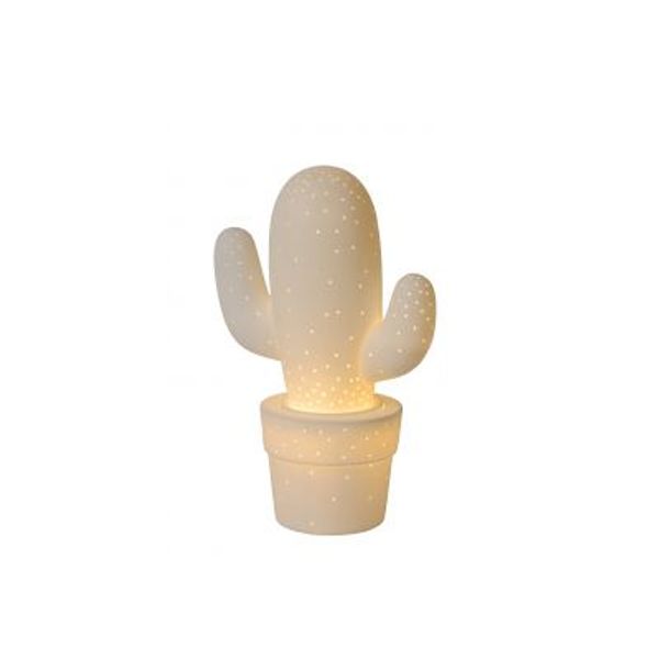 Lucide CACTUS - Tafellamp - Ø 20 cm - 1xE14 - Wit