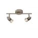 Lucide CARO-LED - Plafondspot - LED - GU10 - 2x5W 2700K - Mat chroom