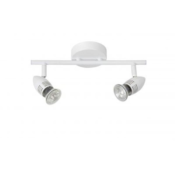 Lucide CARO-LED - Plafondspot - LED - GU10 - 2x5W 2700K - Wit