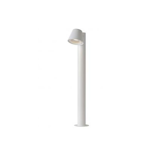 Lucide DINGO-LED - Sokkellamp Buiten - LED Dimb. - GU10 - 1x5W 3000K - IP44 - Wit