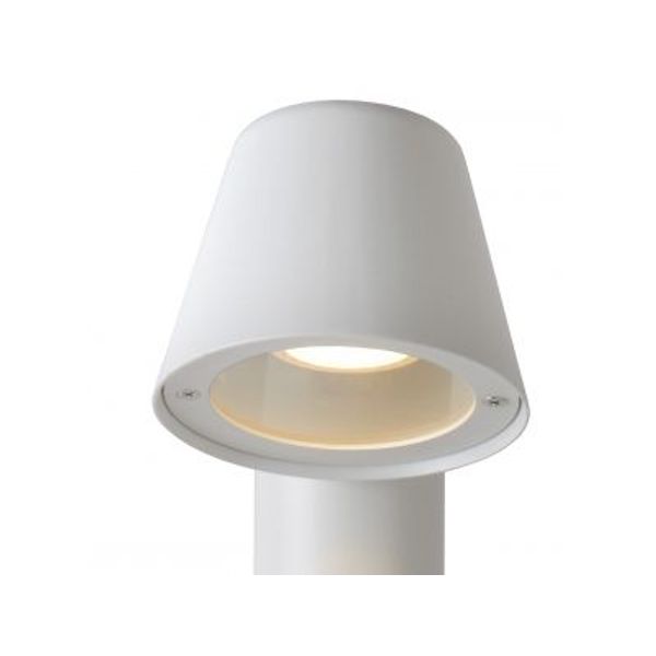 Lucide DINGO-LED - Sokkellamp Buiten - LED Dimb. - GU10 - 1x5W 3000K - IP44 - Wit