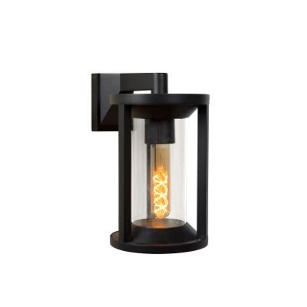 Lucide CADIX - Wandlamp Buiten - 1xE27 - IP65 - Zwart