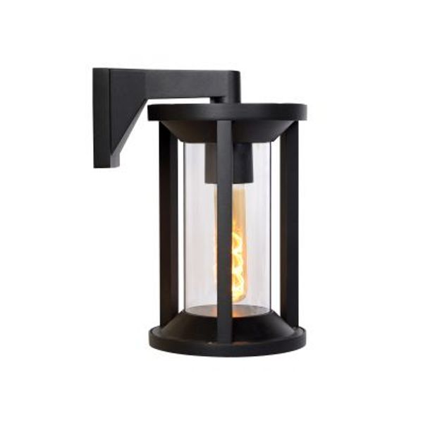 Lucide CADIX - Wandlamp Buiten - 1xE27 - IP65 - Zwart