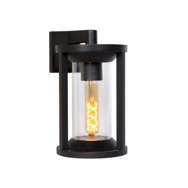 Lucide CADIX - Wandlamp Buiten - 1xE27 - IP65 - Zwart