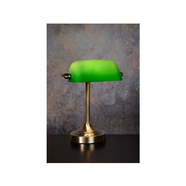 Lucide BANKER - Bureaulamp - 1xE14 - Brons