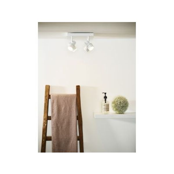 Lucide SIRENE-LED - Plafondspot Badkamer - Ø 10 cm - LED Dimb. - GU10 - 4x5W 3000K - IP44 - Wit