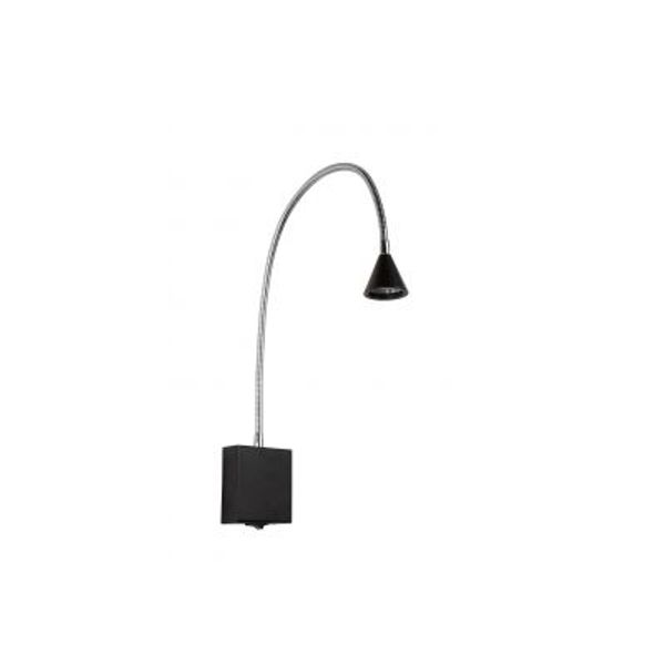 Lucide BUDDY - Bedlamp - LED - 1x3W 4000K - Zwart