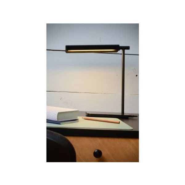 Lucide LEVI - Bureaulamp - LED Dimb. - 3 StepDim - Zwart