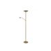 Lucide ZENITH - Leeslamp - Ø 25,4 cm - LED Dimb. - 3000K - Mat Goud / Messing