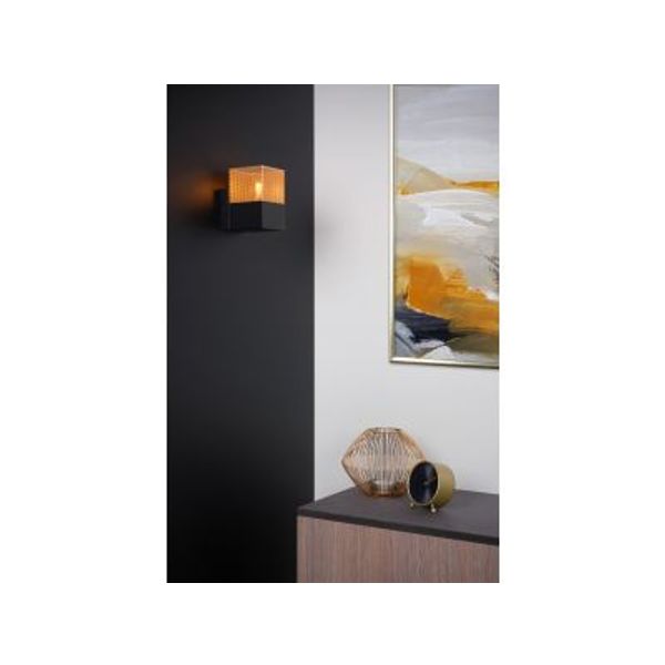 Lucide RENATE - Wandlamp - 1xE27 - Zwart