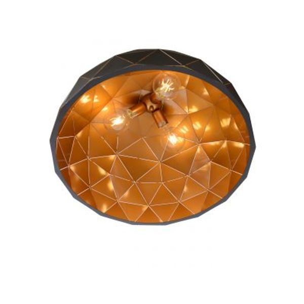 Lucide OTONA - Hanglamp - Ø 60 cm - 3xE27 - Zwart