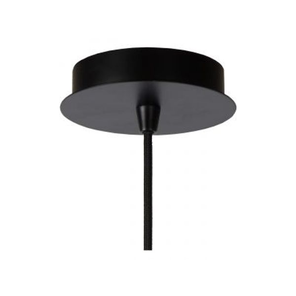 Lucide WOLFRAM - Hanglamp - Ø 65 cm - 1xE27 - Zwart