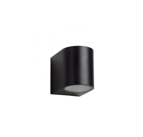 ZORA-LED - Wandspot Buiten - LED Dimb. - GU10 - 1x5W 3000K - IP44 - Zwart  Lucide