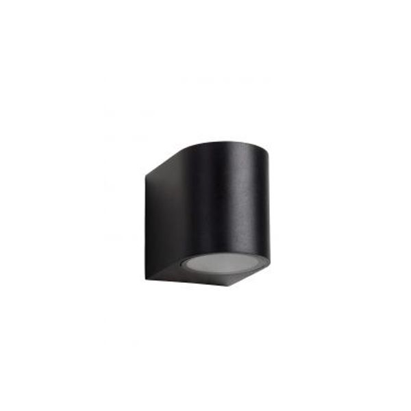 Lucide ZORA-LED - Wandspot Buiten - LED Dimb. - GU10 - 1x5W 3000K - IP44 - Zwart