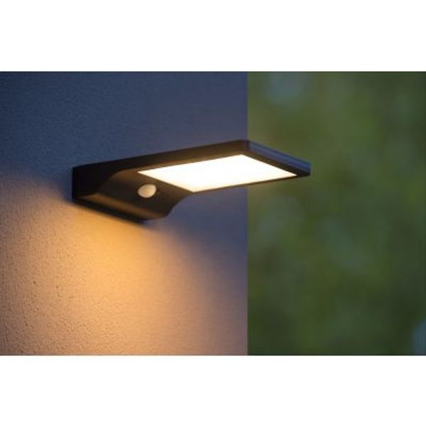 Lucide BASIC - Wandlamp Buiten - LED - 1x3W 2700K - IP44 - Zwart