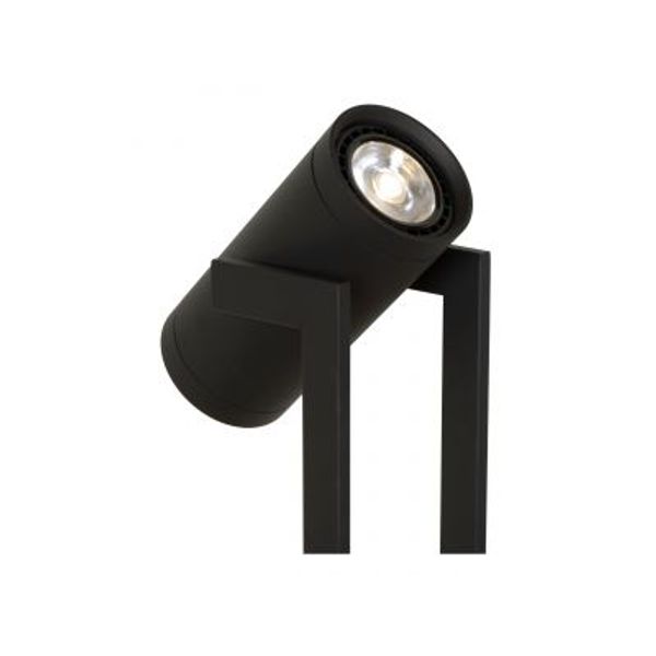 Lucide DOME - Vloerlamp - LED Dimb. - GU10 - 2x12W 3000K - Zwart