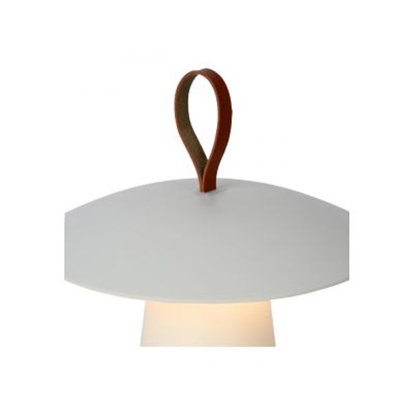 Lucide LA DONNA - Tafellamp Buiten - Ø 19,7 cm - LED Dimb. - 1x2W 2700K - IP54 - 3 StepDim - Wit