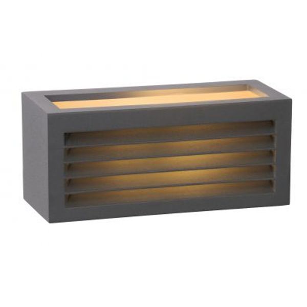 Lucide DIMO - Wandlamp Buiten - 1xE27 - IP54 - Antraciet